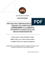 TESIS - Comparación ACT y Terapia CC en Drogodependientes