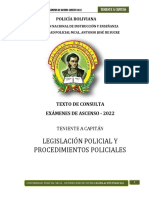 05 LEGISLACIÓN POLICIAL Y PROCEDIMIENTOS POLICIALES Tte - Cap