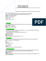 Infytq-Practice Sheet Problems