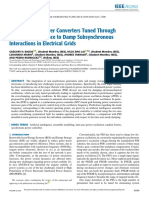 Grid-Forming Power Converters Tuned Through Artificial Intelligence To Damp Subsynchronous Interactions in Electrical Grids