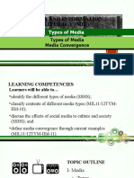 3.MIL 4. Types of Media Part 1 Types of Media and Media Convergence