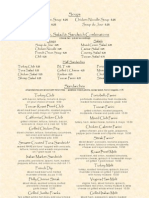 Colonial Springs 2011 Menu