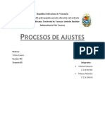 Trabajo. Procesos de Ajustes