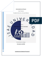 Tarea Individual No. 4 Cuestionario Derecho Procesal