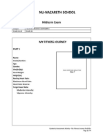 PE and Health 1 Midterm Exam - My Fitness Journey