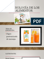 Tecnologia de Alimentos Exposicion