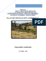 Plan de Monitoreo Ambiental - Octubre