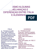 Fascismo Italia e Alemanha Diferencas