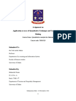 Quantitave Analysis