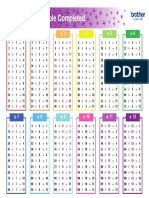 Division Math Table Completed 1 en