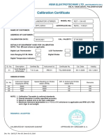 Calibration Certificate