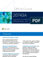 Microsoft Official Course: Upgrading Your Skills To MCSA: Windows Server 2016