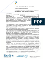 Formato 1 Carta de Presentacion de La Propuesta