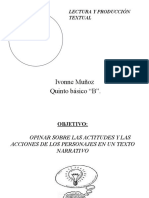 5° Lenguaje Clase 11 Opinar Sobre Actitudes y Acciones