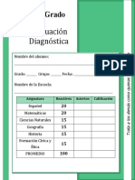 5to Grado - Evaluación Diagnóstica (2014-2015)