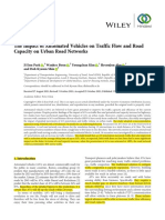 The Impact of Automated Vehicles On Traffic Flow and Road Capacity On Urban Road Networks