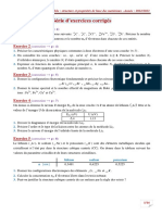 Exercices Corrégies - Structures Et Propriétés de Bases Des Matériaux