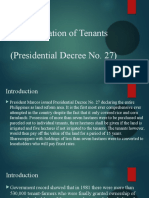 Emancipation of Tenants (Presidential Decree No. 27)