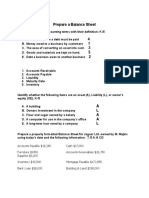 Prepare A Balance Sheet