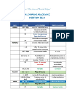 Calendario Académico 2022