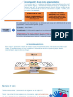 El DESARROLLO DE LA TESIS Y LOS ARGUMENTOS