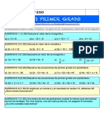 Examen Ecuaciones Primer Grado Resueltas