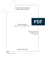 Resolução de Exercicios de Estatistica