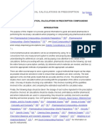 Pharmaceutical Calculations USP