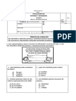 Evaluación de Historia, Primero Básico, 24 de Noviembre