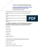 Quiz in MMW POLYAS Problem Solving Strategy