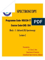 CHE-504 Lecture 2 Basics of IR Spectroscopy by Dr. Charu C. Pant