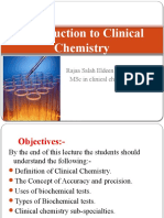 Introduction To The Clinical Chemistry