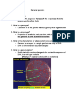 Bacterial Genetics