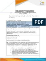 Guía de Actividades y Rúbrica de Evaluación - Unidad 1 - Fase 2 - Definir El Problema