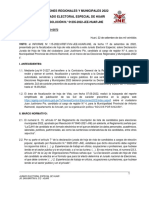 Elecciones Regionales Y Municipales 2022 Jurado Electoral Especial de Huari