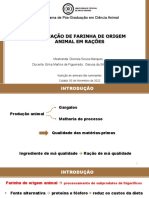 Utilização de Farinha de Origem Animal em Rações