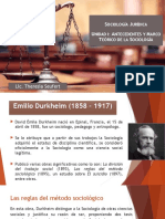 Unidad I - Emilio Durkheim, Carlos Marx y Max Weber