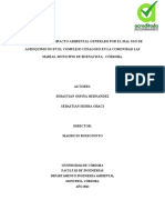 Avance de Propuesta Evaluacion de Impacto Ambiental Por El Mal Uso de Agroquimicos