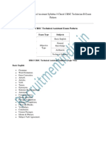 ISRO URSC Technical Assistant Syllabus