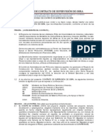 Modelo de Contrato de Supervision de Obras