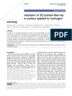 Design and Realization of 3D Printed Fiber-Tip Microcantilever Probes Applied To Hydrogen Sensing