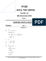 AITS 1920 FT VIII JEEA PAPER 1 Sol