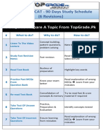 NMDCAT - 90 Days Study Schedule (6 Revisions)