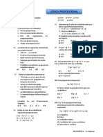 Lógica Proposicional: 01. VVFV B) VFVV C) VVVV D) VVVF E) FVVV 05. I. II