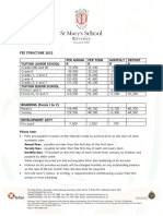 Fee Structure 2022