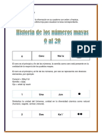 Hoja de Trabajo No. 4 Historia de Los Números Mayas 0 Al 20