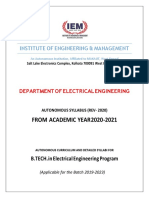 2019 Batch - EE - Autonomy Syllabus