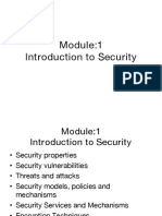 1 - Definitions & Challenges of Security, Attacks & Services