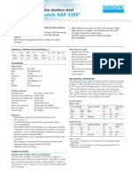 Sandvik SAF 2205: Duplex Stainless Steel