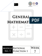 General Mathematics Module 5 Solving Rational Equations and Inequalities